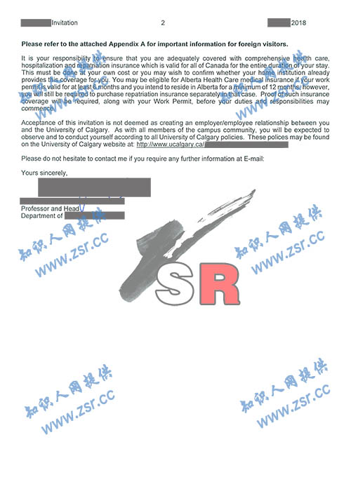 指定加拿大|计算机硕士讲师获卡尔加里大学访问学者邀请函